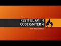 RESTful API in Codeigniter 4