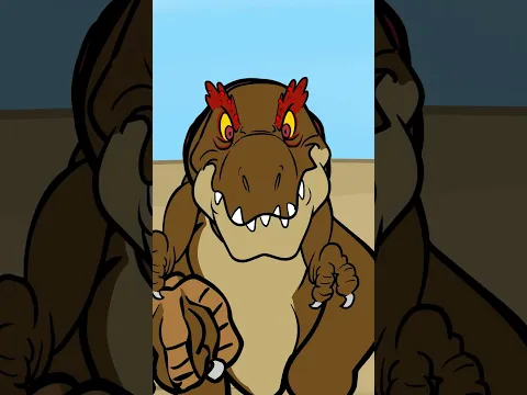 Allosaurus wrestling the king of dinosaur t-rex