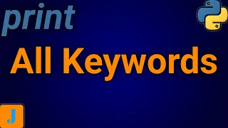 How To Print All Keywords In Python