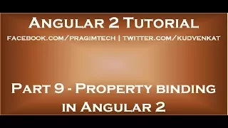 Property binding in Angular 2