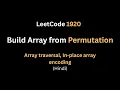 Leetcode 1920 Build Array from Permutation in Hindi Daily Question