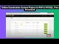 Online Examination System Project in PHP MySQL with Source Code