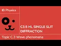 C3 5 HL Single slit diffraction IB Physics HL