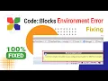 CodeBlocks Environment Error Fixing Bangla CodeBlocks program don t run fixing