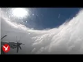 Storm hunters capture footage from inside the eye of Hurricane Melissa