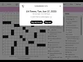 The Washington Post LA Times Crossword 2025