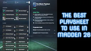 How To Pick The BEST Playbook In Madden 26 How to Use Playsheets