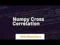 numpy cross correlation