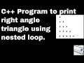 Program to print right angle stars using nested loop