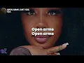 SZA - Open Arms (just SZA) (Lyrics)