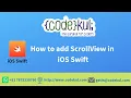 How to add ScrollView in iOS Swift