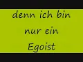 Falco - Egoist (with Lyrics)