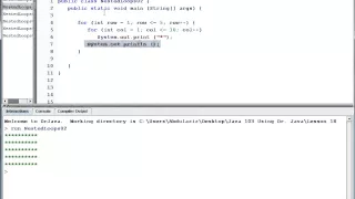 Java Level 1 Using Dr Java Lesson 18 Nested Loops