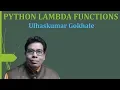 PYTHON LAMBDA FUNCTION