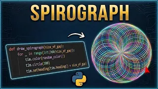 Python Draws Beautiful Spirograph Patterns Turtle Graphics Project