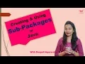 Intro to Sub-Packages in Java Creating a Package in Another Package CORE JAVA