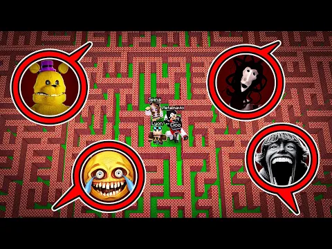 Video Thumbnail: PORTO I MIEI AMICI NEL LABIRINTO GIGANTE CON I MOSTRI SU MINECRAFT!!