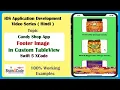 How to Add Footer image in Custom TableView with Delegate Method in Swift 5 XCode Hindi iOS App