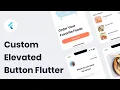 Create Custom Elevated Rounded Button Flutter Tutorial