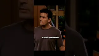 ela apareceu de morte. agora é uma bruxa. kkkk #doishomensemeio #cortes #shorts