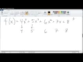 Horner s Method 2 Why it works for computing function values