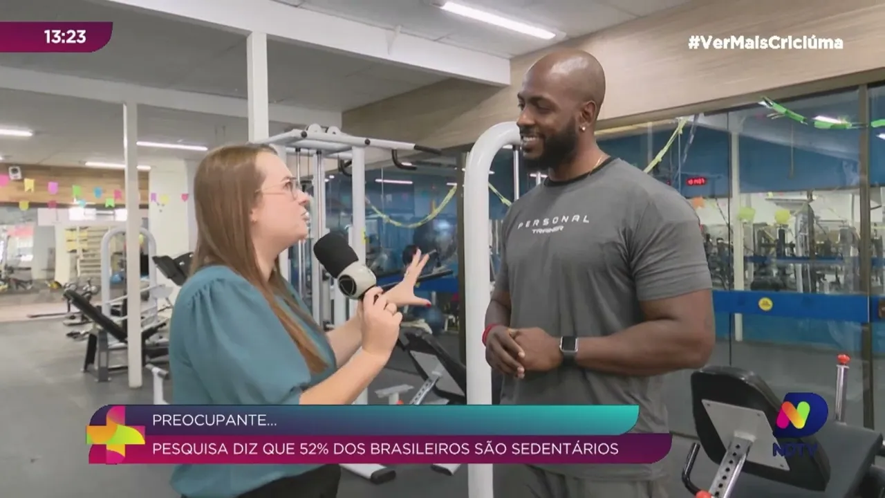 Pesquisa revela que 53% dos brasileiros são sedentários