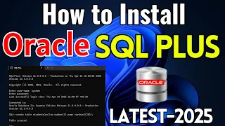 How To Install SQL Plus In Windows 11 2025 How To Download SQL Plus Oracle Database