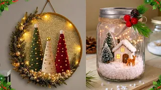 2 New Economical Easy Christmas Decoration Idea from Wool/Yarn | DIY Christmas Craft idea 179🎄