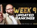LIVE - Week 9 Updated Rankings