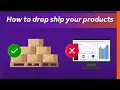 How to drop ship your products FedEx