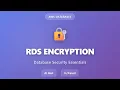 RDS Encryption Database Security at Rest In Transit AWS Databases Tutorial