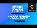 Binance Futures Python API How to make price prediction using machine learning Random Forest