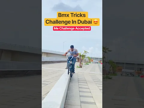Dubai Mein MTB Rider Ne Diya Ek Crazy ￼BMX Challenge!🔥Akram Rider #shorts #bmx #dubai #bmxindia