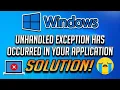 How to Fix the Unhandled Exception Has Occurred Error In Windows 7 2026