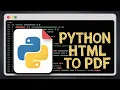 Python 3 Selenium Script to Convert Website URL HTML to PDF Document in Headless Chrome Browser