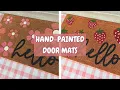 Customize your front door mat Here s the hand-painted tutorial