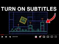 I Made a FULL Geometry Dash Level Out of Subtitles