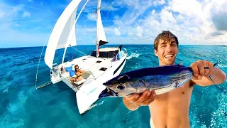 Trials and TRIBULATIONS of catching a fish from a sailboat