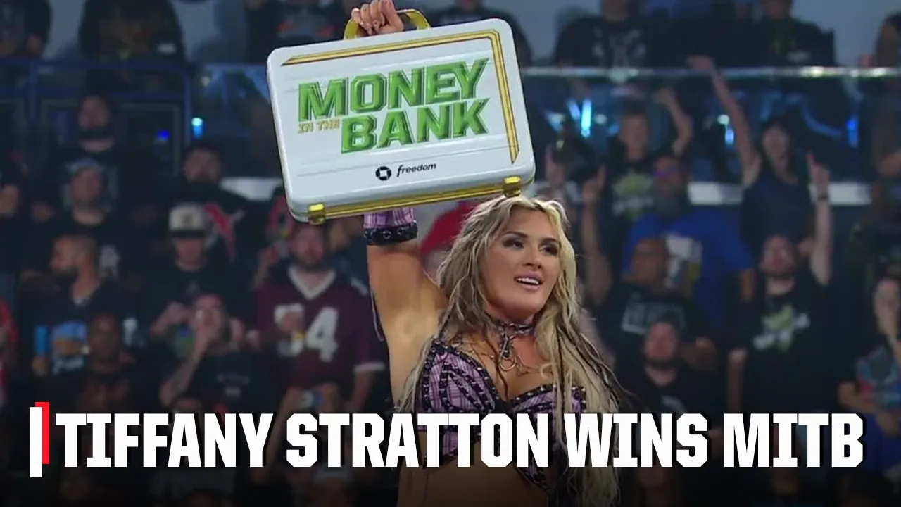 Tiffany Stratton wins MITB for the second time 🤑 | Money in the Bank Highlights | WWE on ESPN