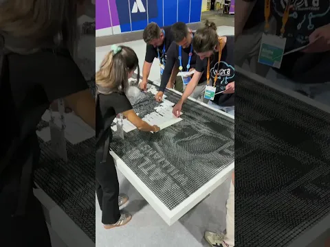 Making an F1 car out of 19,000 dice!  @Atlassian @WilliamsF1TV Team '25 Europe Barcelona #diceart