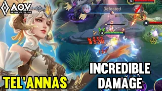 Download AOV : TEL'ANNAS GAMEPLAY | INCREDIBLE DAMAGE - ARENA OF VALOR LIÊNQUÂNMOBILE ROV COT MP3