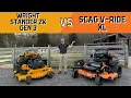 The Best Commercial Stand-On Mower Wright Stander ZK Gen 3 vs SCAG V-Ride XL