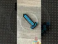 Make a Pixel Sword Keychain Perler Bead Craft for Minecraft Fans