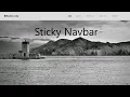 Sticky Navbar Add Remove Active Class On Click HTML5 CSS3 JavaScript