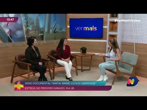 Anita em vida: atriz Lize Souza interpreta a heroína desde os 17 anos de idade