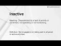 Inactive Meaning