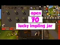 I Open 70 Lucky Impling Jar OSRS