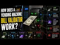 How does a vending machine bill validator work