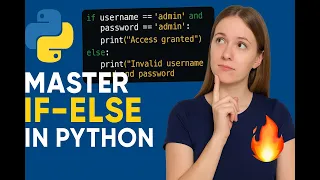 Conditional Statements in Python Explained IF-ELSE Python Tutorial in Part 1