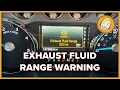EXHAUST FLUID RANGE 500mi Warning on Ford F--350